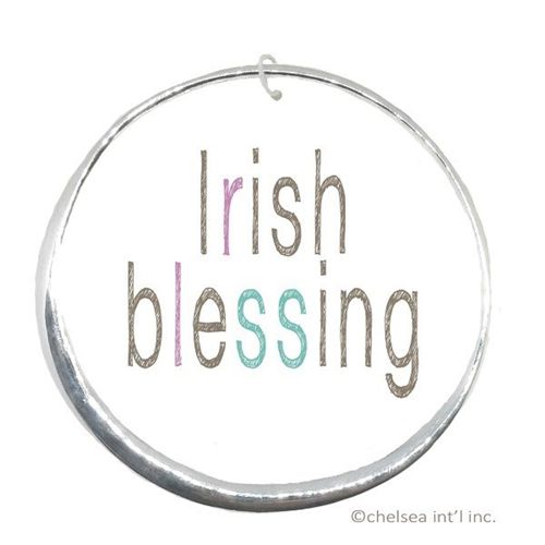 Irish Blessing Silvertone Bangle (verse engraved)